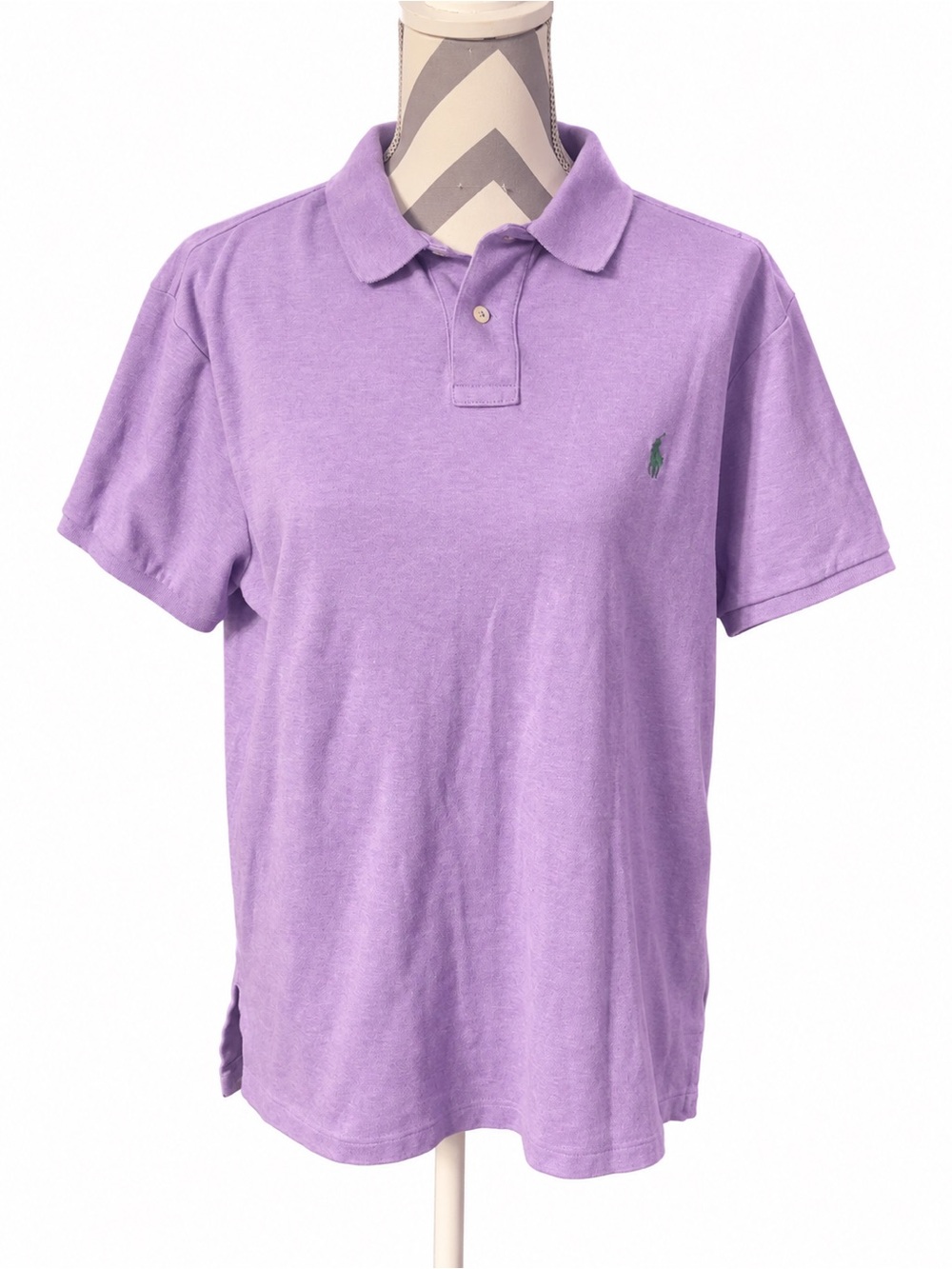 Ralph Lauren Classic Polo Shirt - Purple Size LG retail $74.99